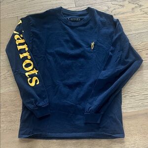 Carrots Navy Long Sleeve Tee. Great for layering. Men’s medium.